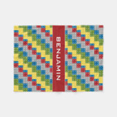 Couverture Polaire Nom en plastique de coutume d'illustration de (Devant (Horizontal))