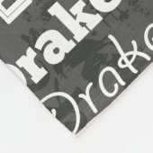 Couverture Polaire Nom fait sur commande personnalisé pour Drake (Coin)