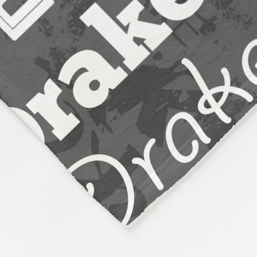 Couverture Polaire Nom fait sur commande personnalisé pour Drake (Coin)