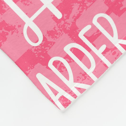 Couverture Polaire Nom fait sur commande personnalisé pour le rose de (Coin)