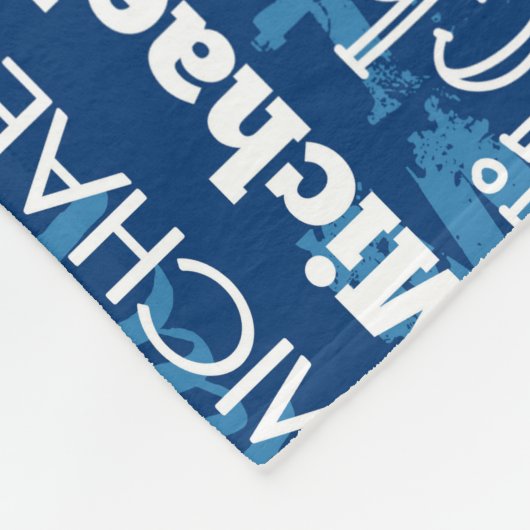 Couverture Polaire Nom fait sur commande personnalisé pour Michael (Coin)