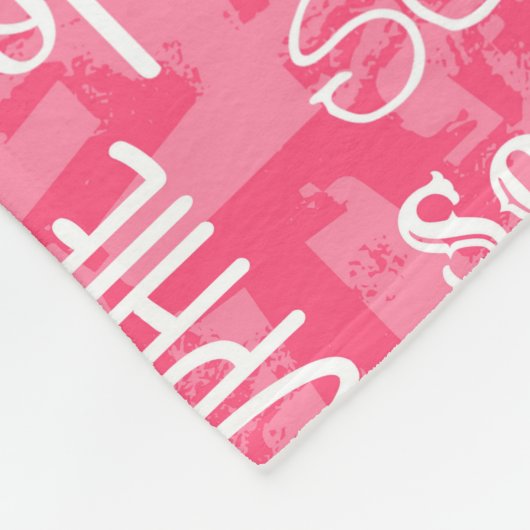 Couverture Polaire Nom fait sur commande personnalisé pour Sophie (Coin)