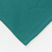 Couverture Polaire Nom fait sur commande turquoise foncé de (Coin)