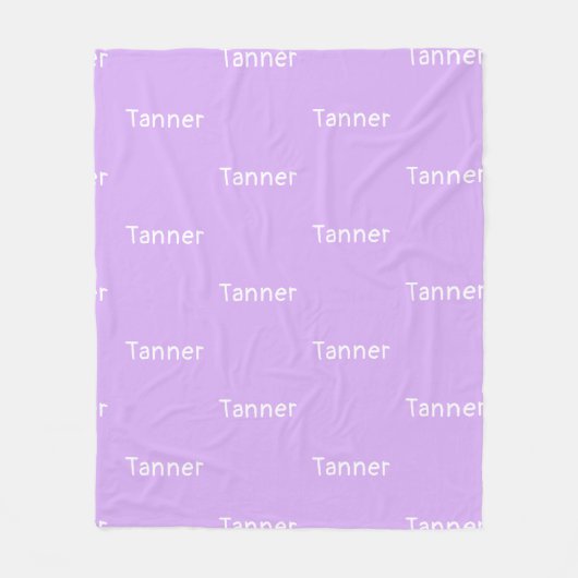 Couverture Polaire Nom Fleece Blanket Lavender Cadeaux d'anniversaire (Devant)
