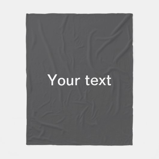 Couverture Polaire Nom modifiable en gras moderne, entreprise ou marq (Devant)