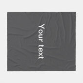 Couverture Polaire Nom modifiable en gras moderne, entreprise ou marq (Devant (Horizontal))