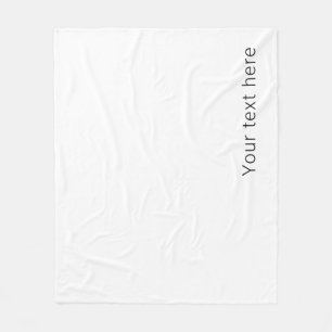 Couverture Polaire Nom modifiable minimal simple ou autre texte