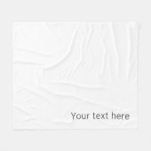 Couverture Polaire Nom modifiable minimal simple ou autre texte (Devant (Horizontal))