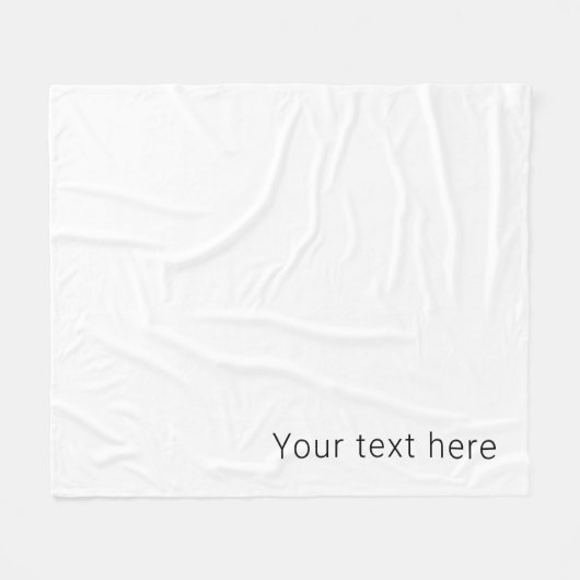 Couverture Polaire Nom modifiable minimal simple ou autre texte (Devant (Horizontal))