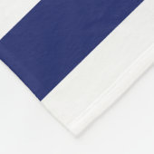 Couverture Polaire Nom monogramme de la roue du capitaine nautique (Coin)