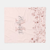 Couverture Polaire Nom monographique des étoiles rose rose rose pâle (Devant (Horizontal))