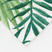 Couverture Polaire Nom monographique des feuilles tropicaux d'aquarel (Coin)