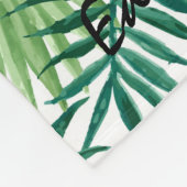 Couverture Polaire Nom monographique des feuilles tropicaux de couleu (Coin)