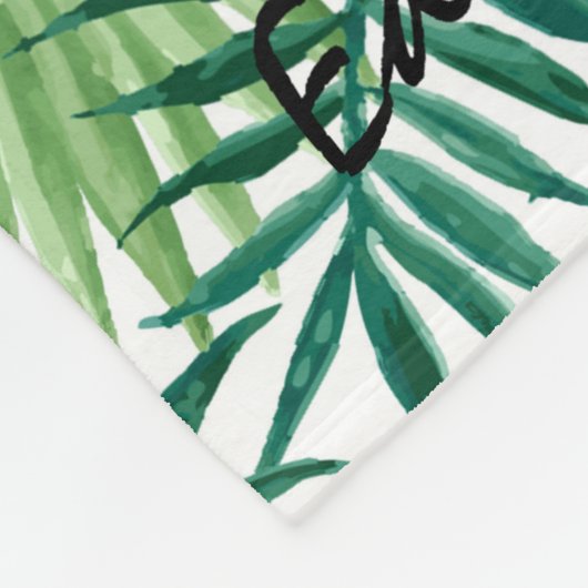 Couverture Polaire Nom monographique des feuilles tropicaux de couleu (Coin)