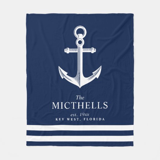 Couverture Polaire Nom nautique de couples de la famille | de thème (Devant)