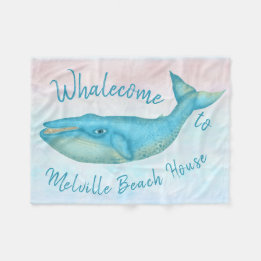 Couverture Polaire Nom nautique de Whalecome | de baleine bleue de