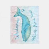 Couverture Polaire Nom nautique de Whalecome | de baleine bleue de (Devant)