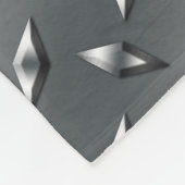 Couverture Polaire Nom navette spatiale argent diamant plaque acier (Coin)