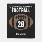 Couverture Polaire Nom, numéro, école (Devant)