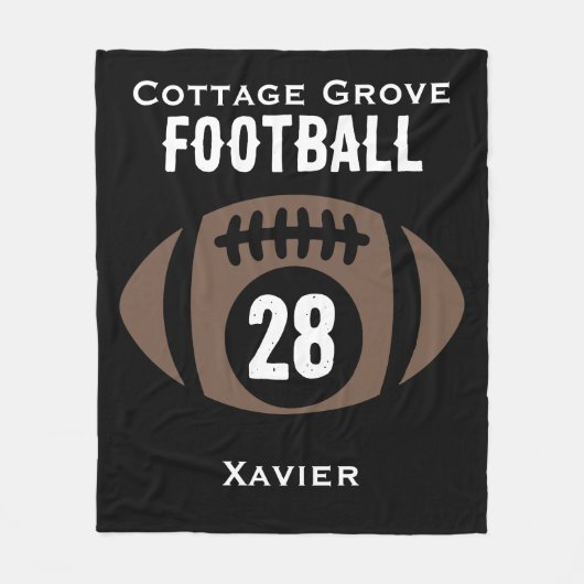 Couverture Polaire Nom, numéro, école (Devant)