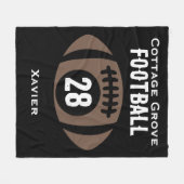 Couverture Polaire Nom, numéro, école (Devant (Horizontal))