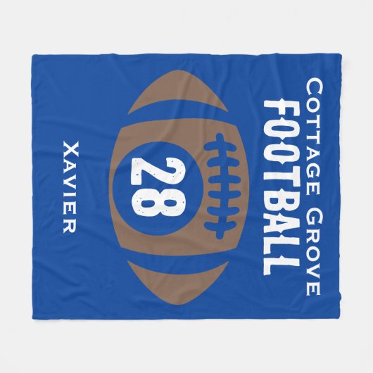 Couverture Polaire Nom, numéro, école (Devant (Horizontal))