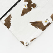 Couverture Polaire Nom personnalisé aigle blanc (Coin)