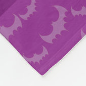 Couverture Polaire Nom personnalisé alligator bats violets (Coin)