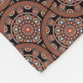 Couverture Polaire Nom personnalisé Art Déco Safari Coucher de soleil (Coin)