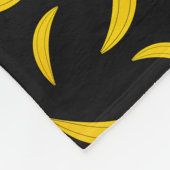 Couverture Polaire Nom personnalisé bananes noires (Coin)