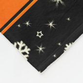 Couverture Polaire Nom personnalisé basketball noir snowlakes (Coin)