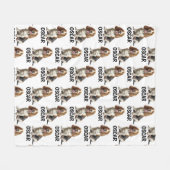 Couverture Polaire Nom personnalisé Basset Hound (Devant (Horizontal))