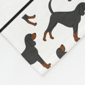 Couverture Polaire Nom personnalisé blanc noir brun teint (Coin)