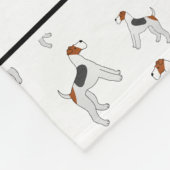 Couverture Polaire Nom personnalisé blanc renard terrier chiens (Coin)