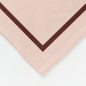 Couverture Polaire Nom personnalisé Blush Rose Lettre B en or (Coin)