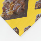 Couverture Polaire Nom personnalisé brownies jaune (Coin)