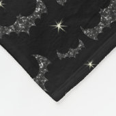 Couverture Polaire Nom personnalisé chauves-souris à parties scintill (Coin)