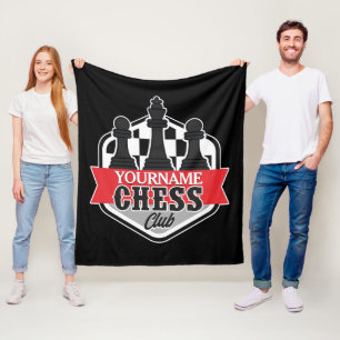 Couverture Polaire Nom personnalisé Chess Player Club Checkmate
