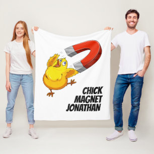Couverture Polaire Nom personnalisé Chick Magnet