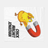 Couverture Polaire Nom personnalisé Chick Magnet (Devant (Horizontal))