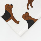 Couverture Polaire Nom personnalisé chiens de sang blanc (Coin)