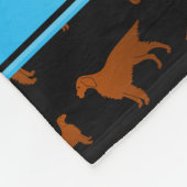 Couverture Polaire Nom personnalisé Chiens de soie irlandaise noire (Coin)