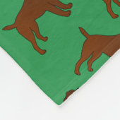 Couverture Polaire Nom personnalisé Chiens de terrier à la frontière  (Coin)