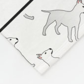 Couverture Polaire Nom personnalisé Chiens de terrier taureau blanc (Coin)