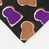 Couverture Polaire Nom personnalisé confiture de beurre d'arachide no (Coin)