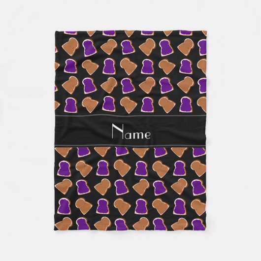 Couverture Polaire Nom personnalisé confiture de beurre d'arachide no (Devant)