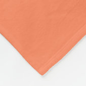 Couverture Polaire Nom personnalisé Crème orange Rétro Géométrique (Coin)