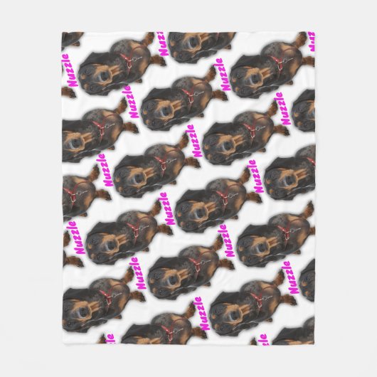 Couverture Polaire Nom personnalisé d'animal de compagnie féminin en (Devant)