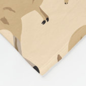 Couverture Polaire Nom personnalisé du Motif Kangaroo australien (Coin)