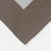 Couverture Polaire Nom personnalisé élégant Rustique Tan "R & R time" (Coin)